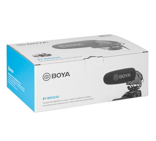 Micrófono Boya By-Bm3030 De Condensador Supercardioide Para Cámara