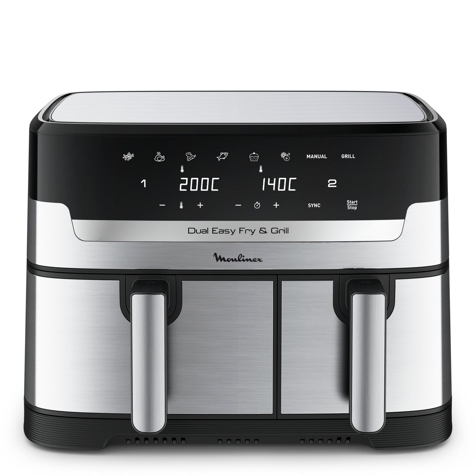 Freidora De Aire Moulinex Ez905d20 Dual 5.2l + 3.1l