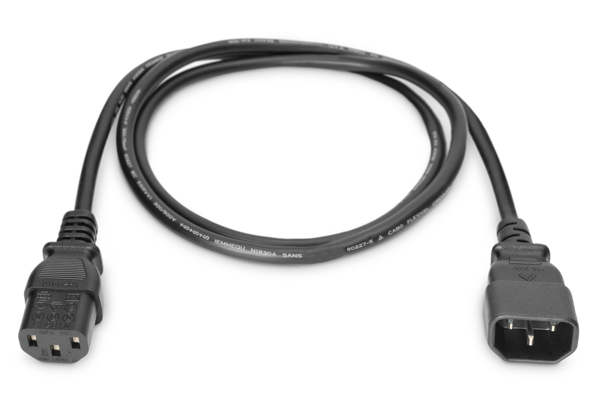 Cable De Alimentación Iec Macho - Hembra 1.8m