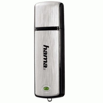 Hama Fancy Memoria Pendrive Usb 2.0 Con Tapa - 16gb De Capacidad - 10mb/S De Transferencia - Aluminio Cepillado -