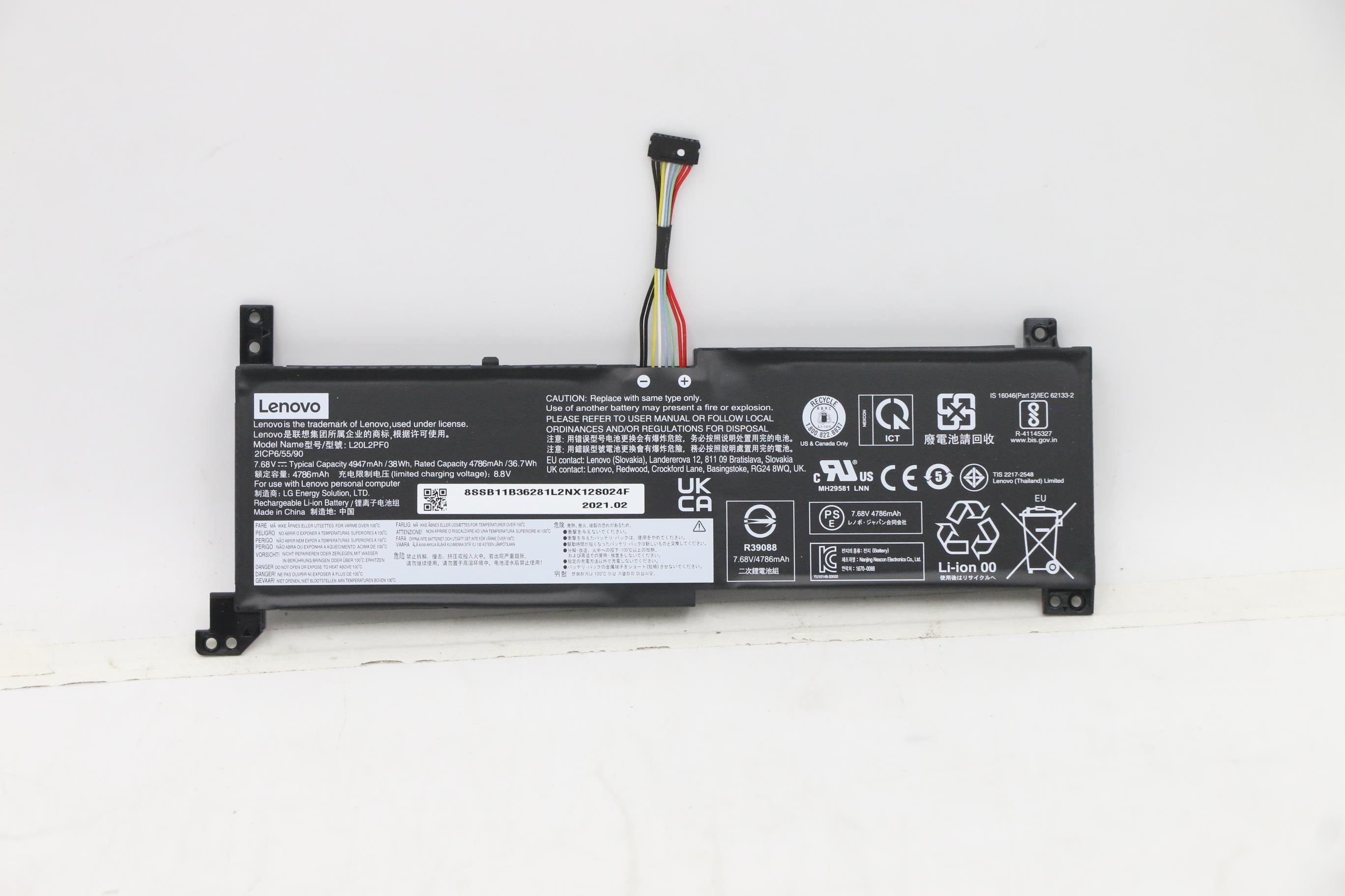 EAN 5704174870258 - Lenovo 5B11B36285 refacción para laptop Batería imagen 1