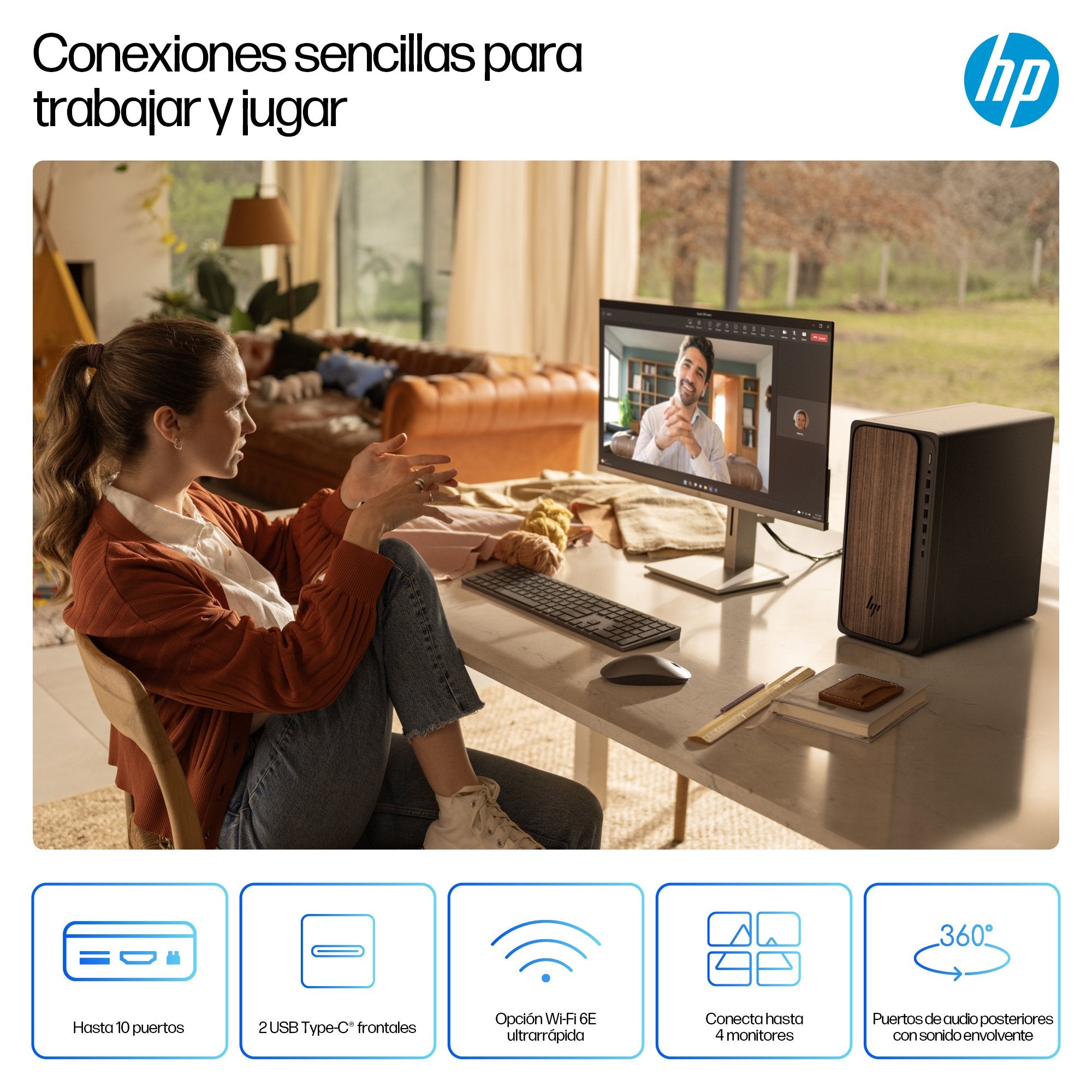 Pc Hpc Hp Omnidesk M03-0012ns U5-225 16gb 1tb W11h