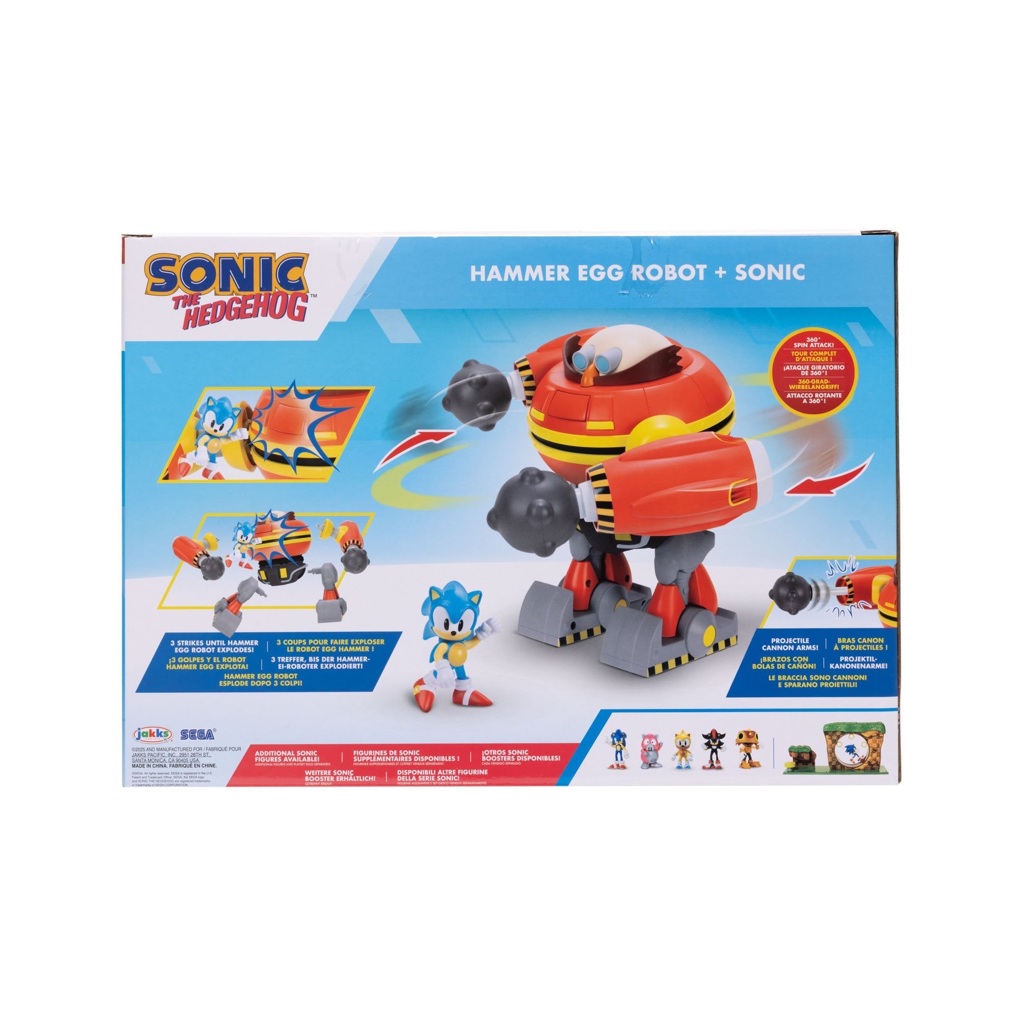 Playset Robot Martillo Dr Eggman Deluxe Sonic The Hedgehog