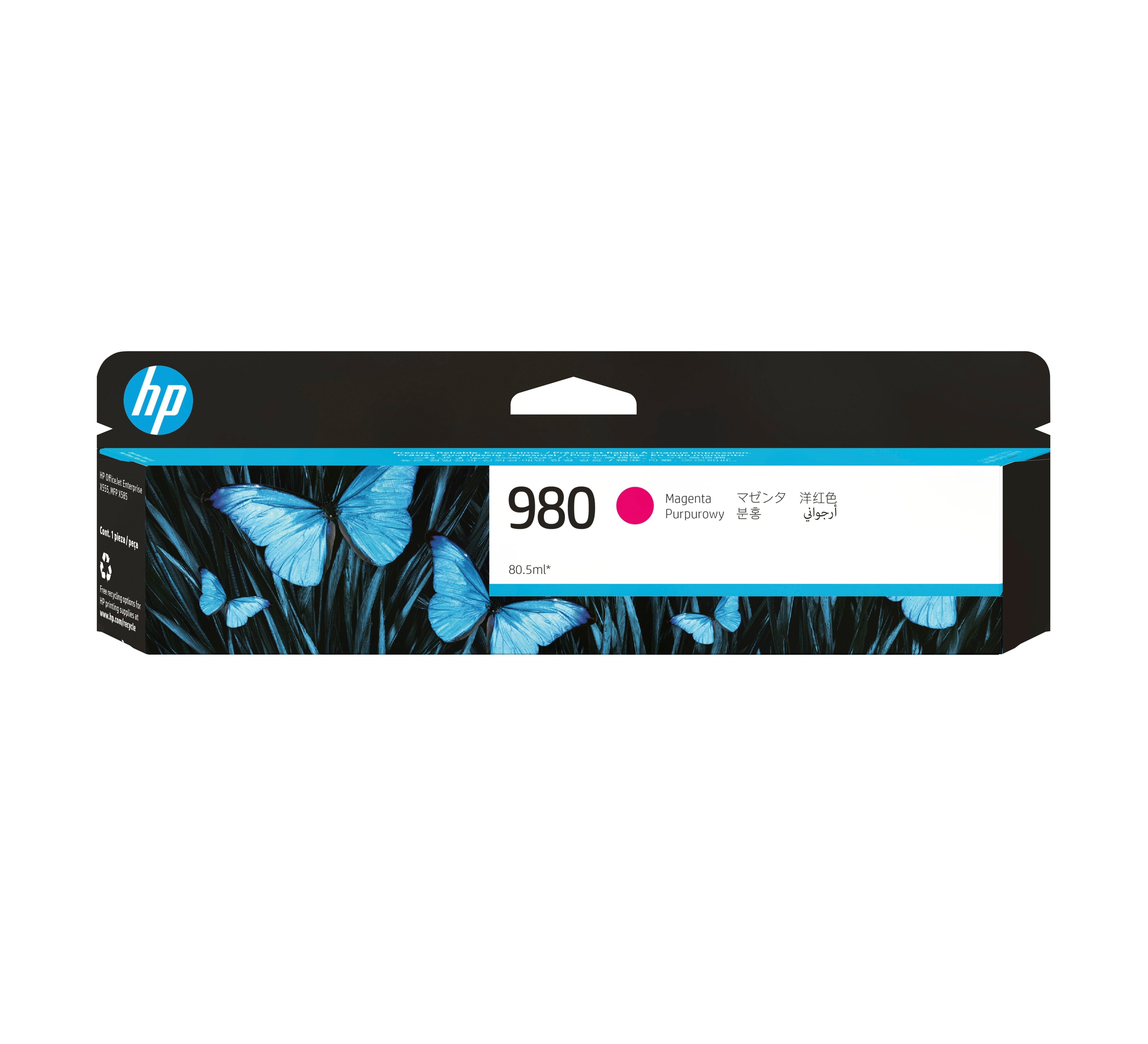 Tinta Original Hp Nº 980  Magenta Para  Officejet Enterprise Color X555dn