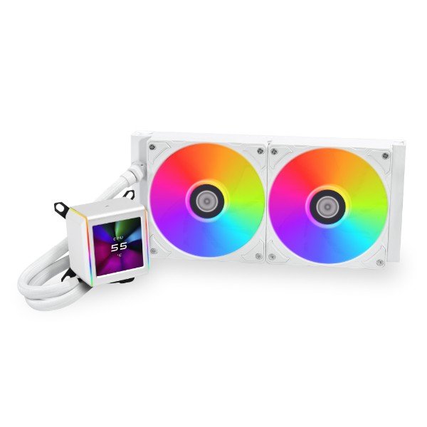 Lian Li Galahad Ii Lcd Performance Aio 280mm Cpu Water Cooler - White