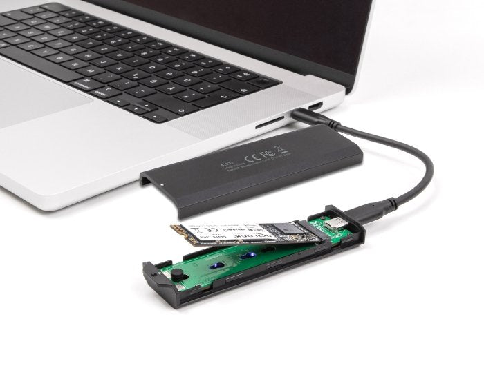 Delock Ext. Usb Tipo-C 20 Gbps Combo Gehäuse F. M.2 Nvme Pcie Oder Sata Ssd