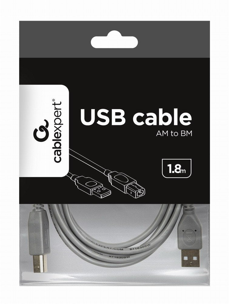 Gembird Cable Usb 2.0 Tipo A/B M/M 1.8m (Impresora)