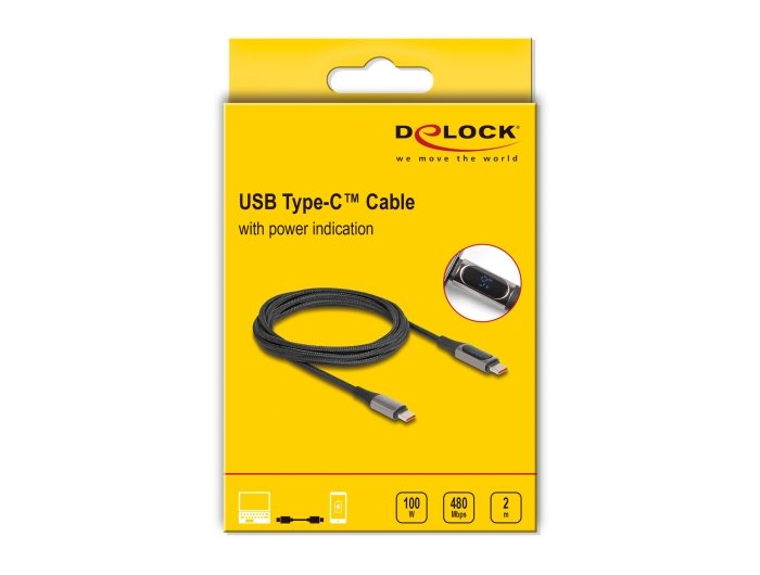 Delock Usb 2.0 Cable Usb Tipo-C Macho A Macho Pd 3.0 2m