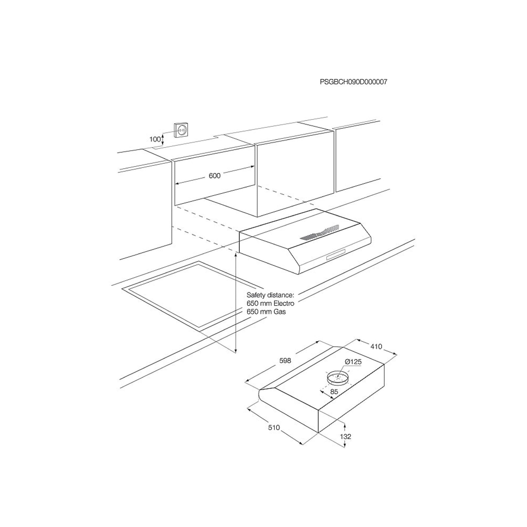 EAN 7332543614349 - Electrolux LFU216X Telescópica o extraplana Acero inoxidable, Plata 272 m³/h imagen 10