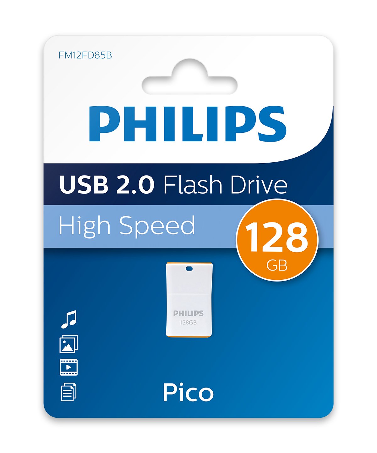 Philips Usb 2.0  128gb Pico Edition Sunrise Orange