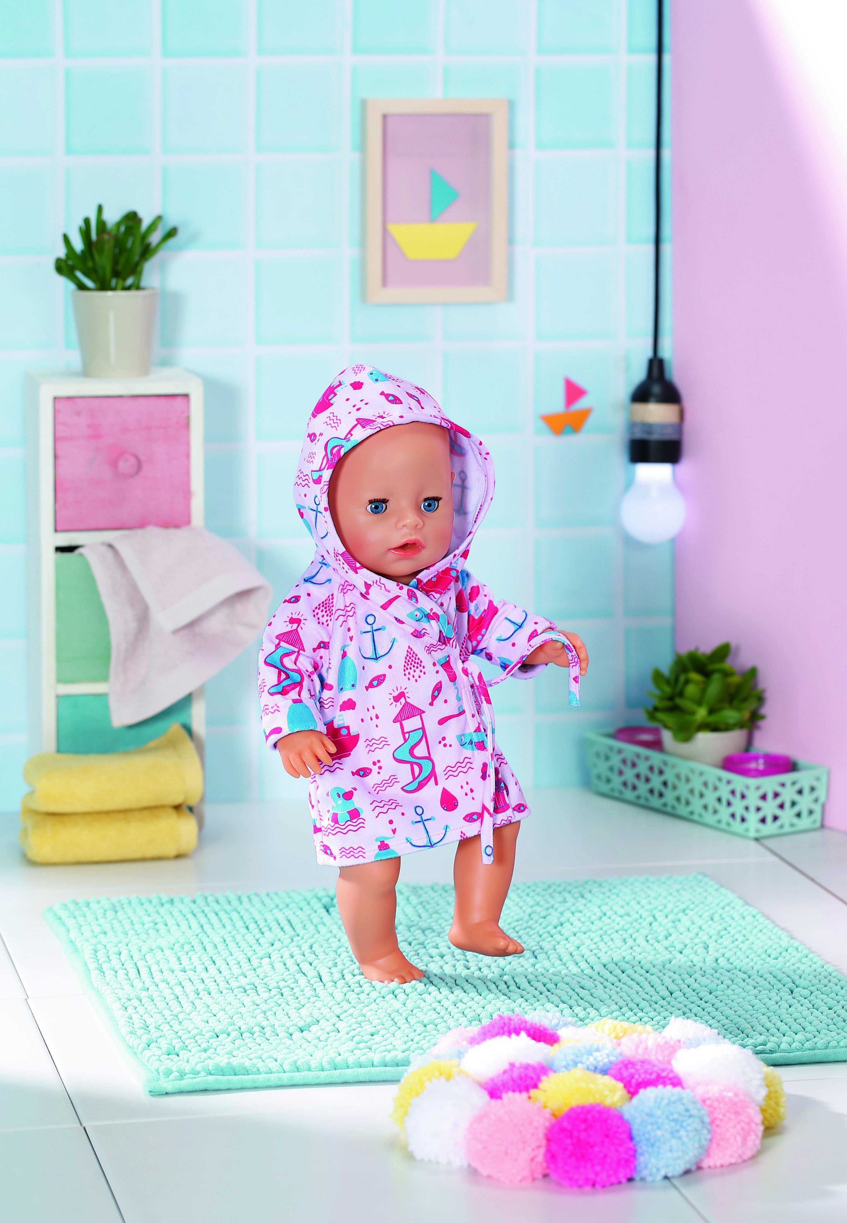 Accesorios Para Muñecas Zapf Creation Baby Bornâ® Albornoz De Baño 43cm