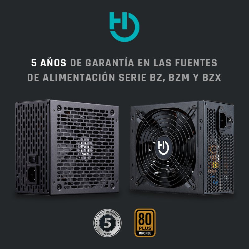 EAN 8436545691175 - Hiditec BZ-550W 80Plus Bronze unidad de fuente de alimentación 20+4 pin ATX ATX Negro imagen 5