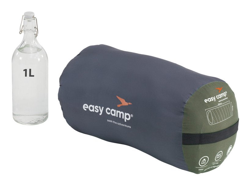 Saco De Dormir Easy Camp Raven Ii Square -3°C Verde Oliva, Modelo 2025 240208