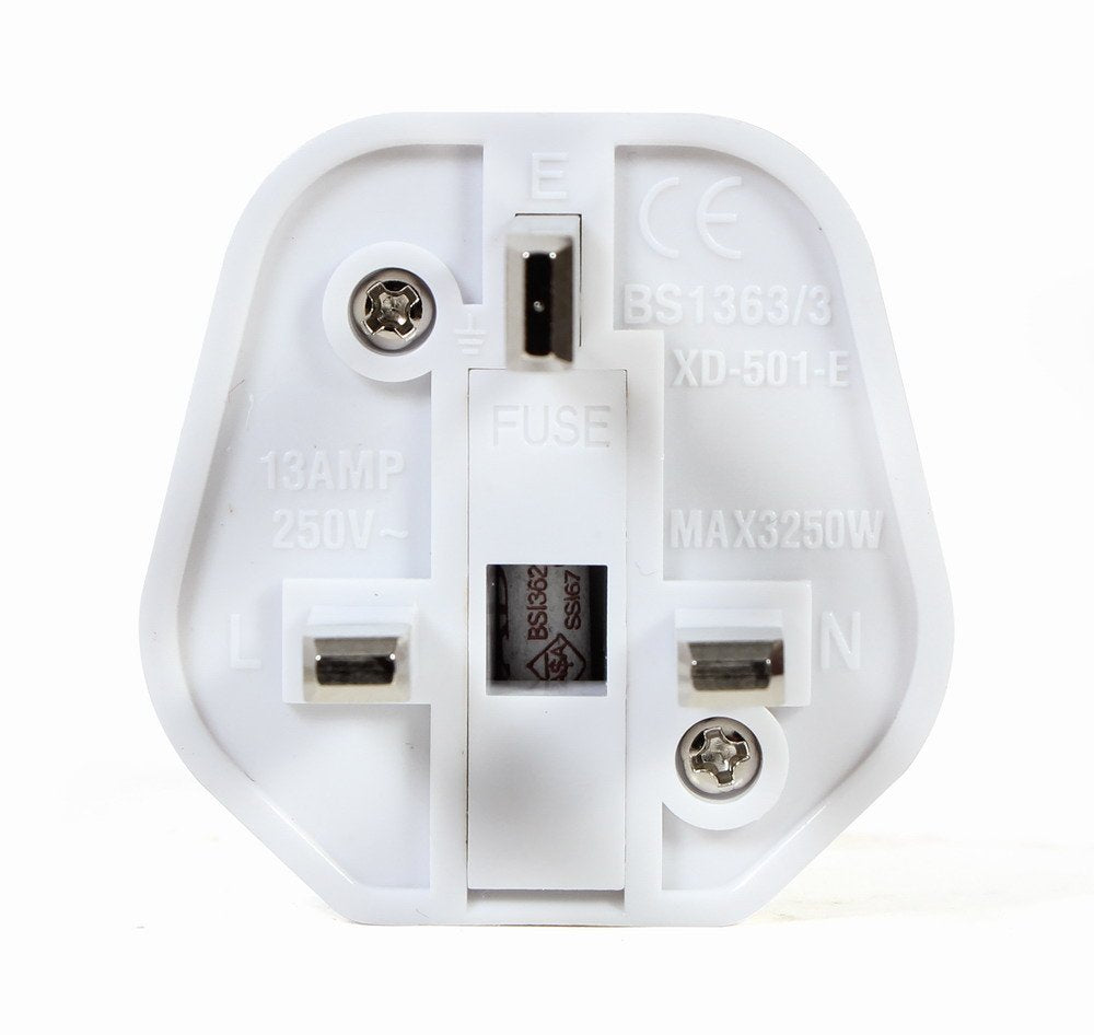 Gembird A-Ac-Eufukm-01 Adaptador De Corriente Ca, Enchufe Schuko Ue A Enchufe Reino Unido, 13 A