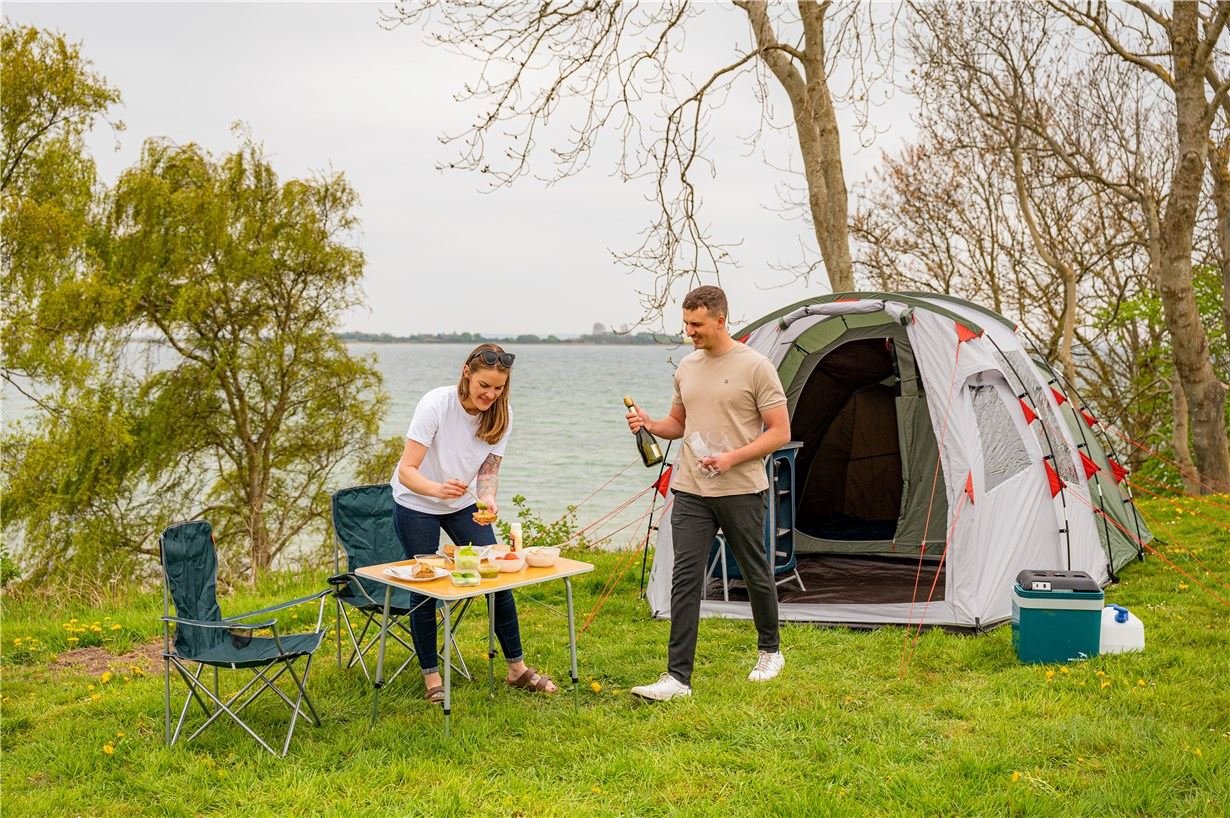 Mesa De Camping Easy Camp Menton M 540029 (Marrón) 540029
