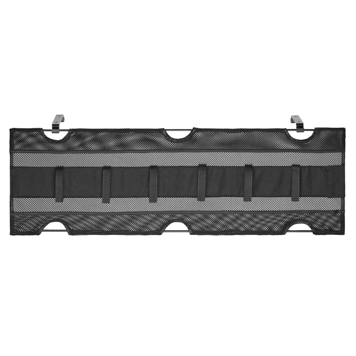 Inline® Storage Net With Hook-And-Loop Straps, For Under-Table Mounting, Black