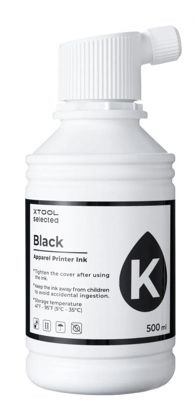 Xtool Selected Apparel Printer Ink - Black (500 Ml)