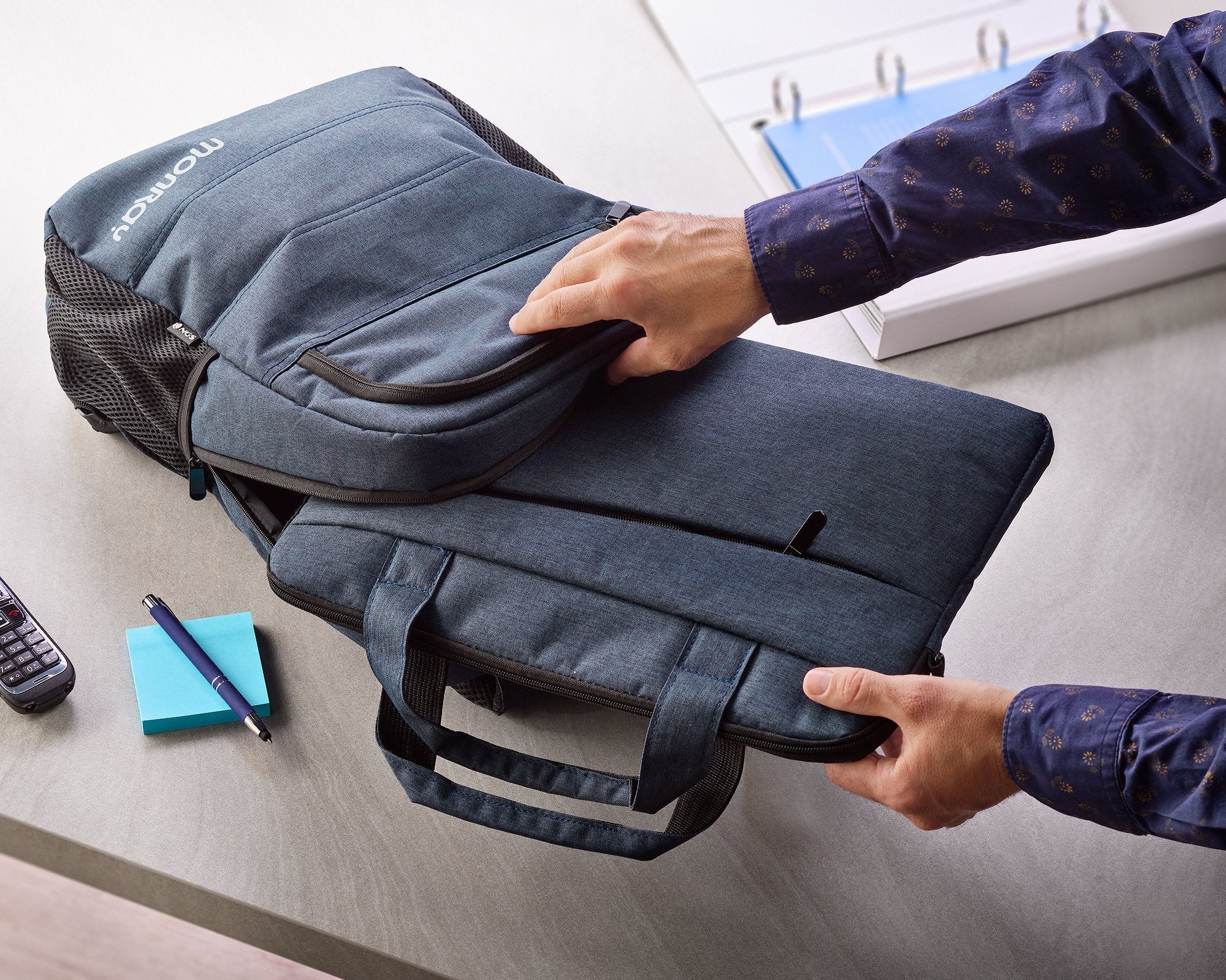 Mochila Monray Sacks Charter Para Portátiles Hasta 15.6' Azul