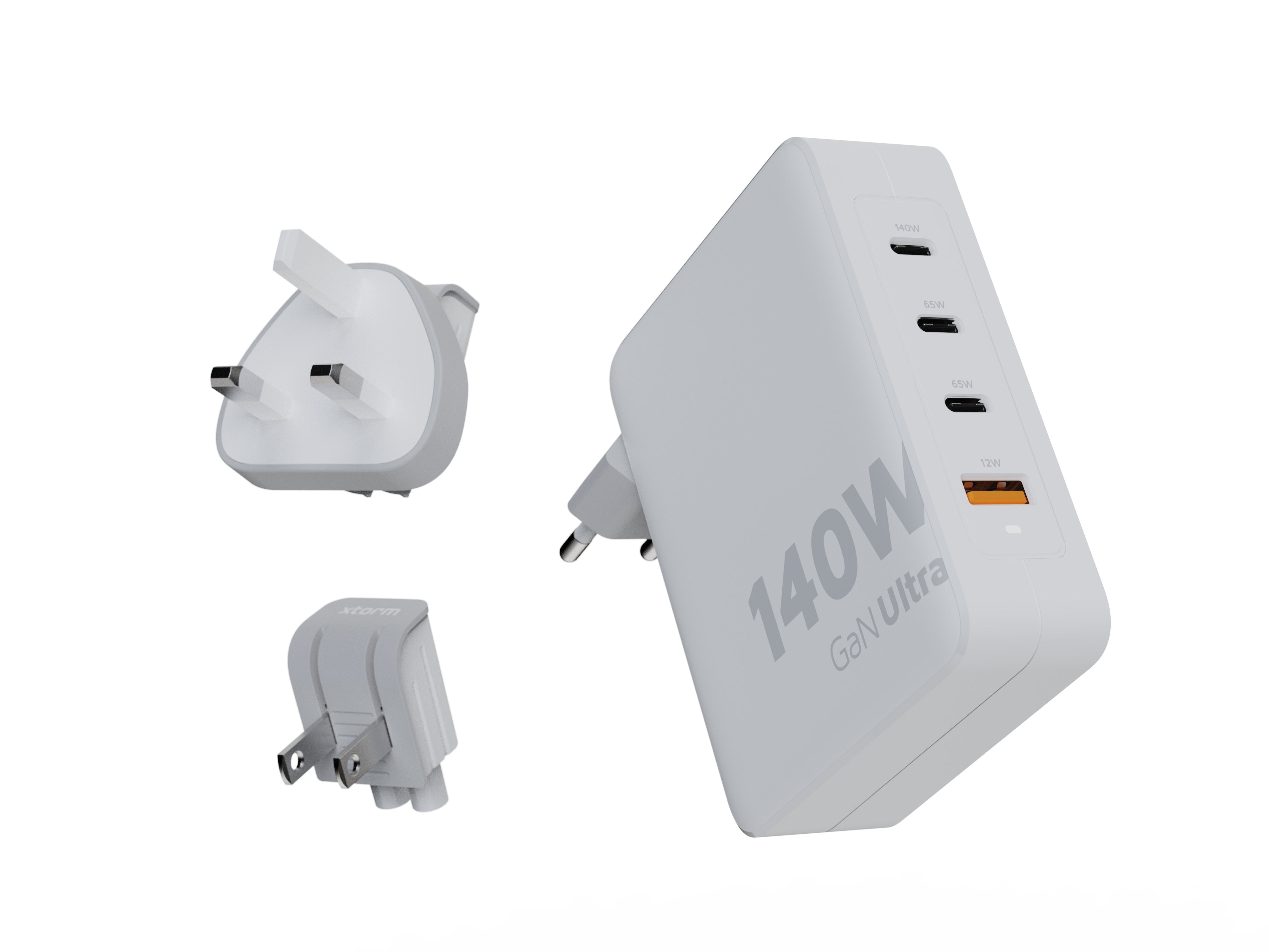 Cargador De Pared Universal Xtorm Xvc2140 3xusb Tipo-C 1xusb + Cable Usb Tipo-C 140w