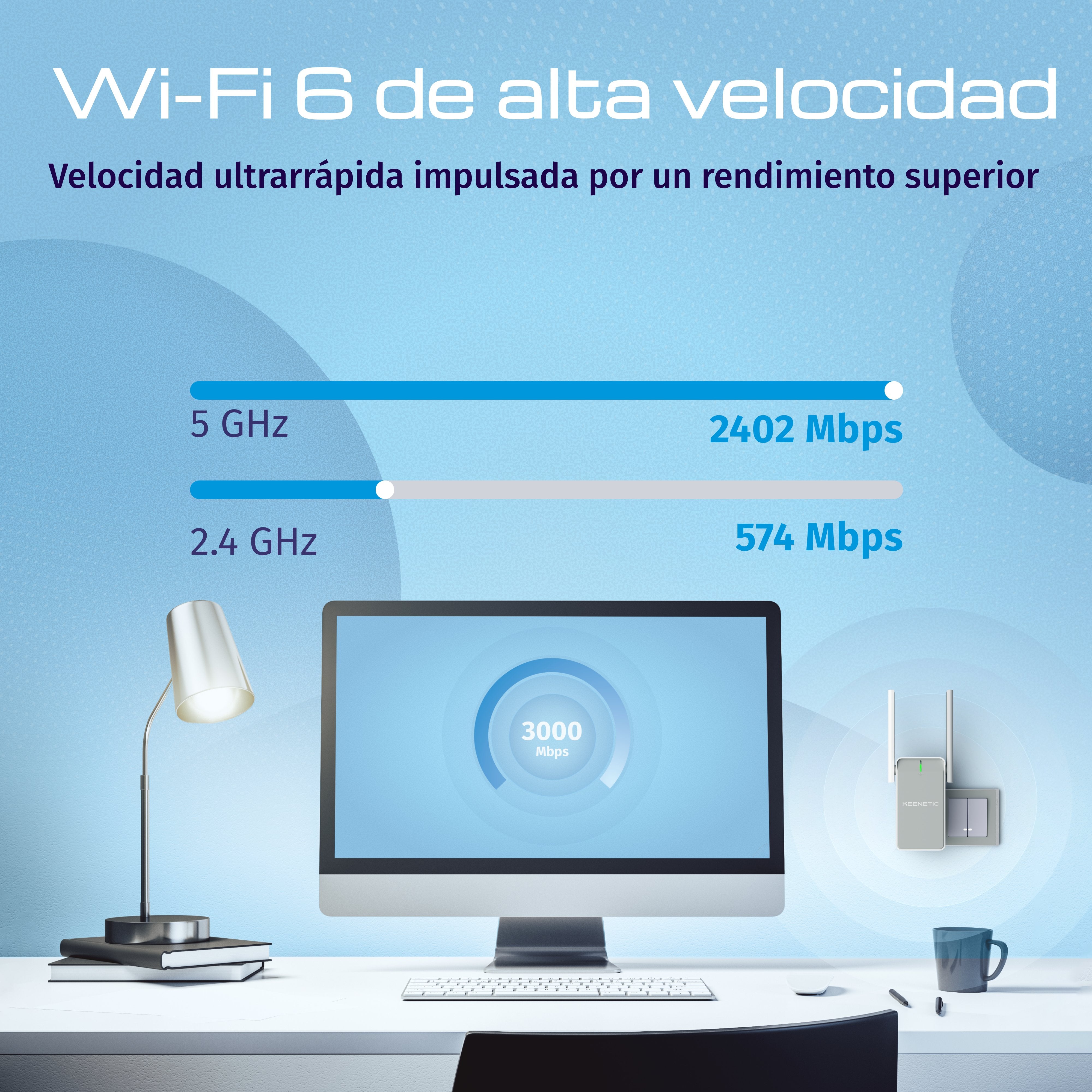 EAN 4897082922278 - Keenetic Buddy 6 SE (KN-4410) Repetidor de red Blanco, Gris 1000 Mbit/s imagen 3