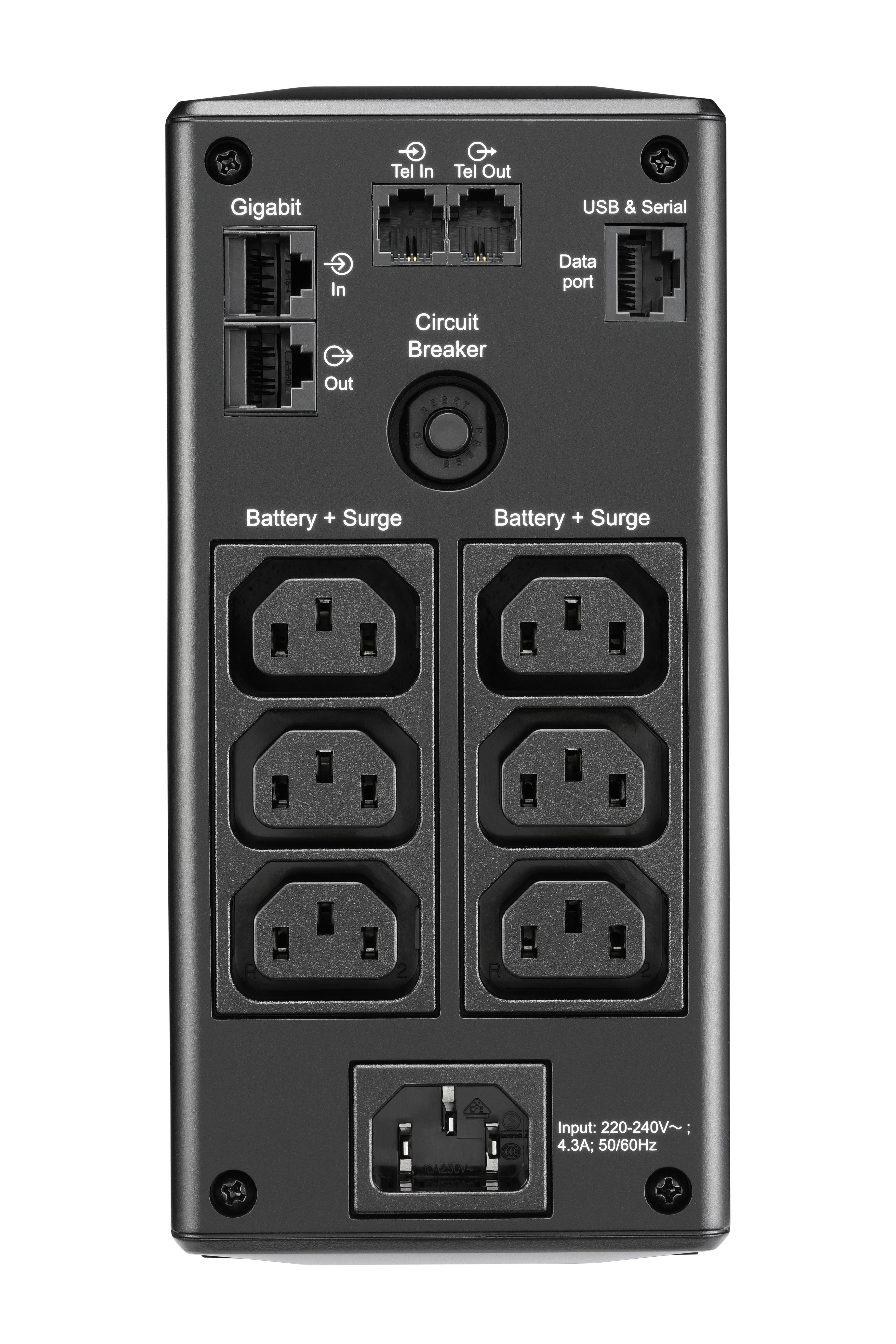 Apc Back Ups Pro Br 650va, 6 Outlets, Avr, Lcd Interface