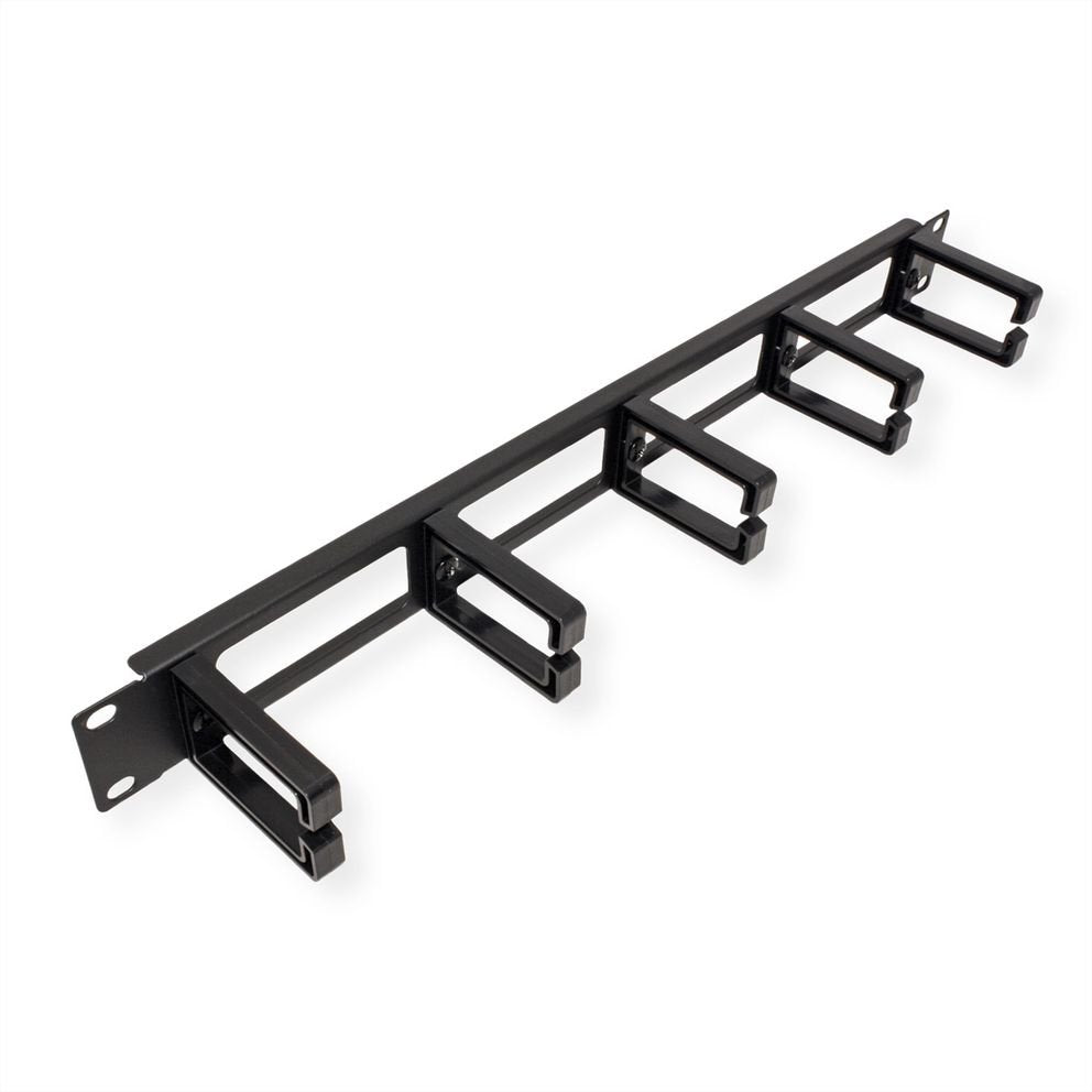 Value 19-Zoll-Frontplatte, 5 Cablesen Typ C, Cabledurchfhrung, Schwarz