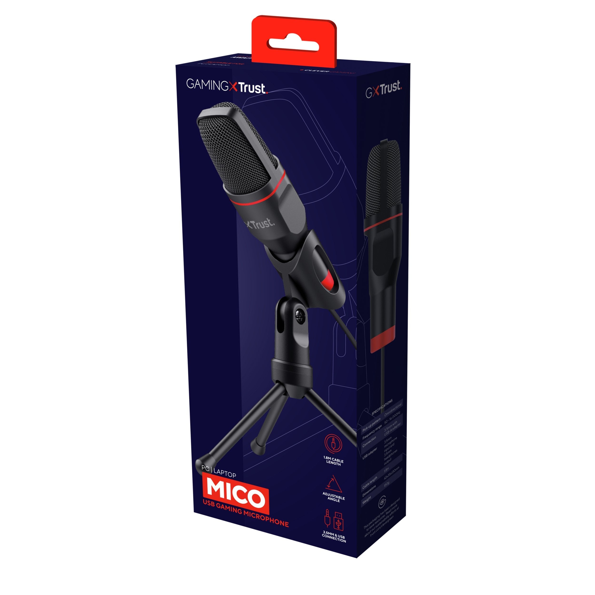 EAN 8713439237917 - Trust GXT 212 Negro, Rojo Micrófono para PC imagen 8