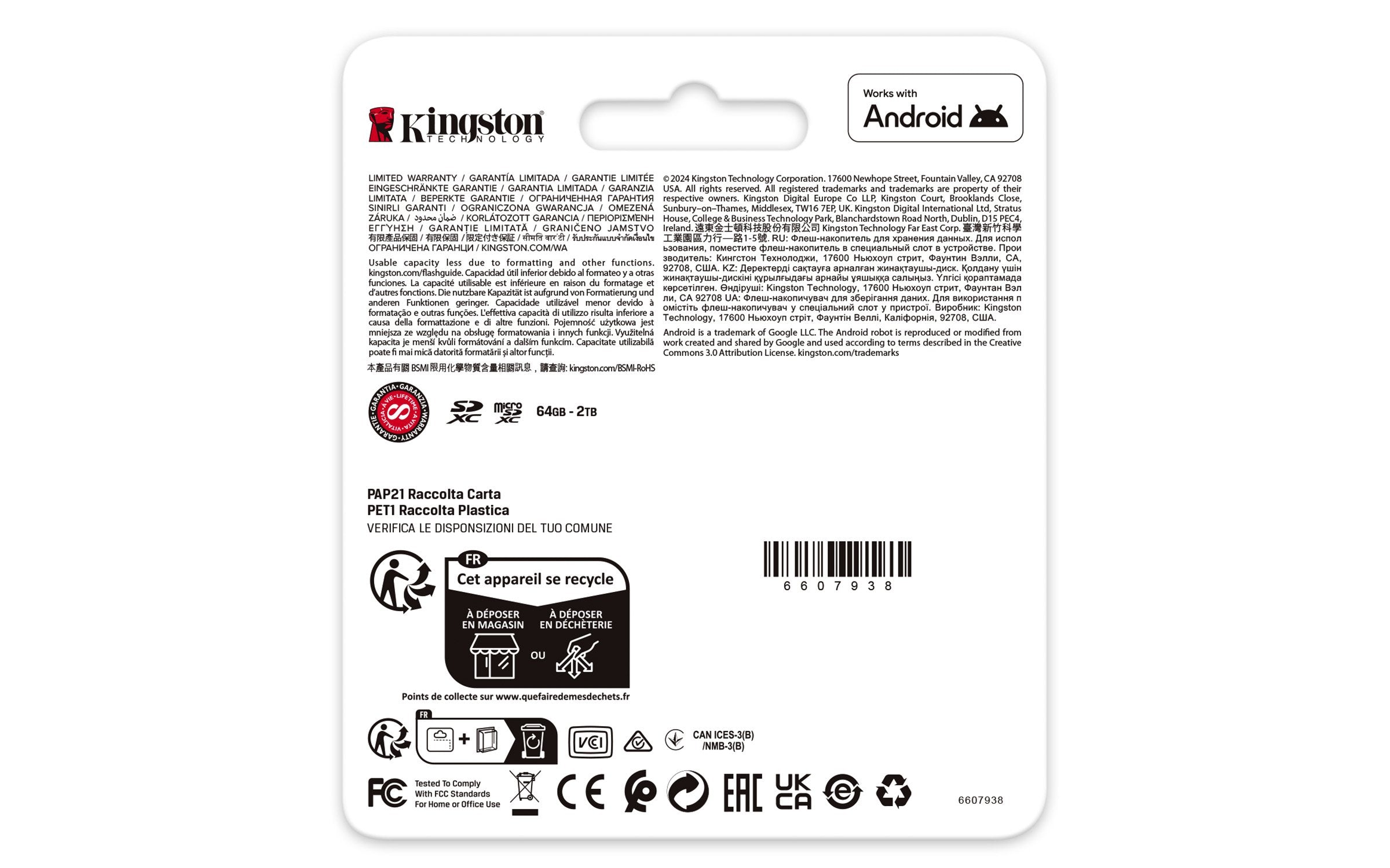 EAN 0740617347944 - Kingston Technology Canvas Go! Plus MicroSD UHS-I Clase 10 imagen 6