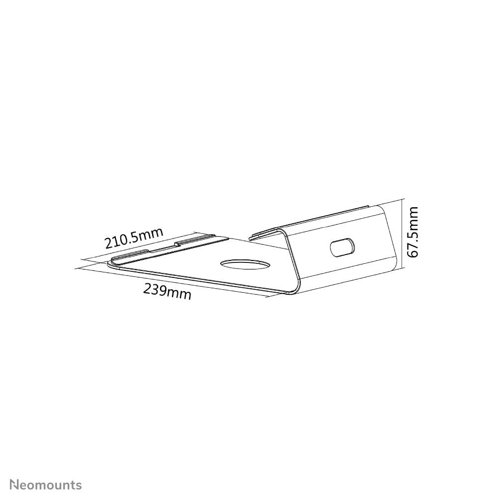 EAN 8717371445744 - Neomounts NSLS025 soporte para ordenador portátil Plata 43,2 cm (17") imagen 6