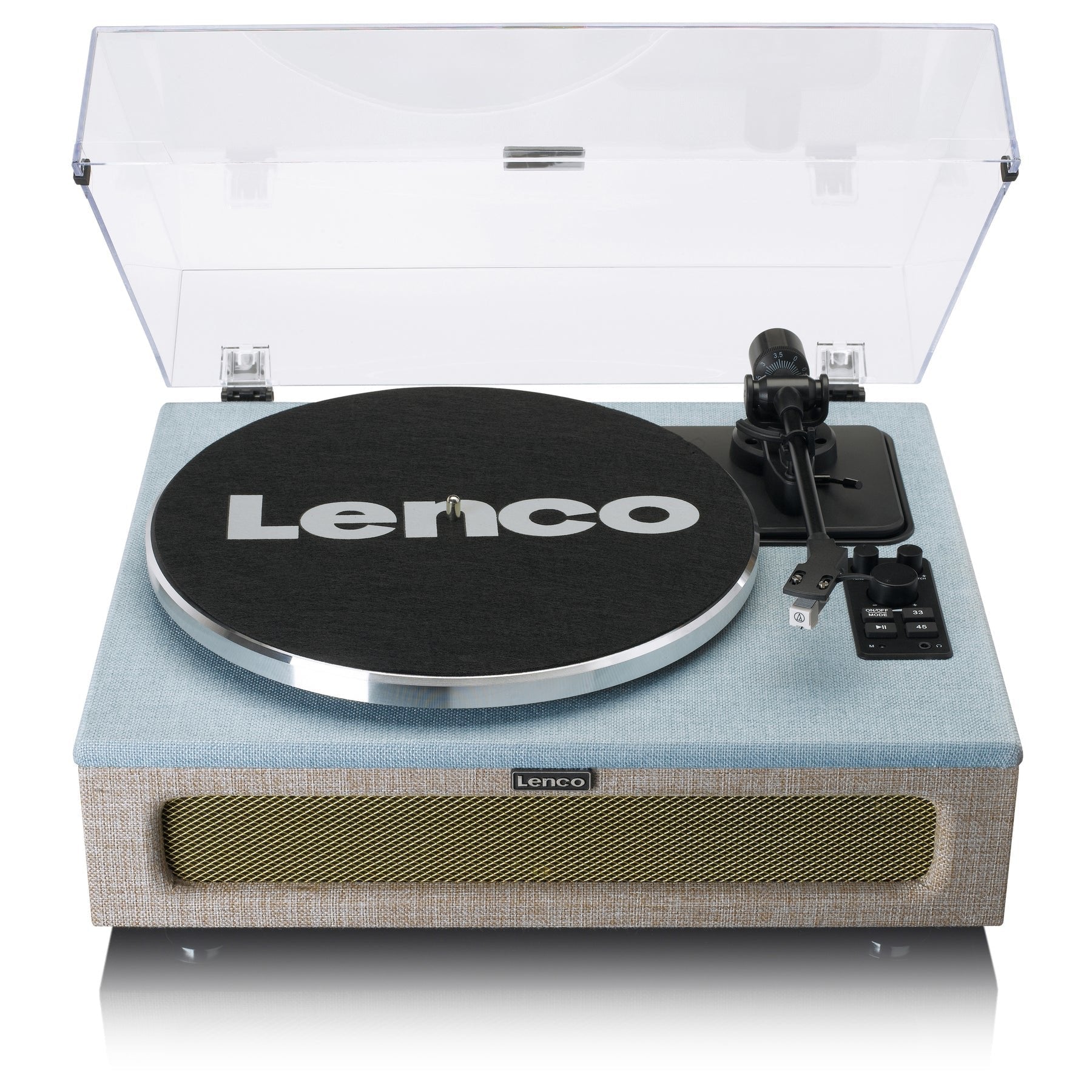 Tocadiscos  Lenco Ls-440  De Tracción Por Correa Azul, Gris Pardo Automático