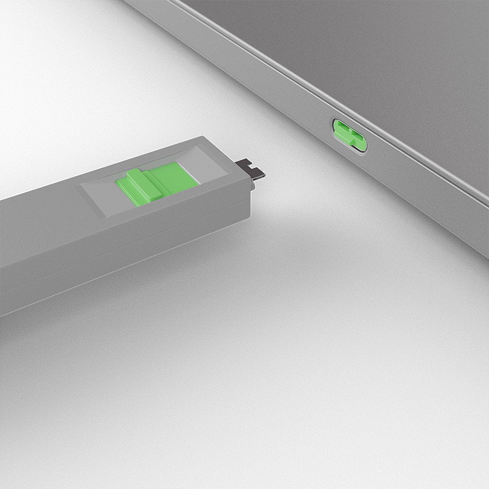 Lindy 40426 Bloqueador De Puerto Bloqueador De Puerto + Clave Usb Tipo C Verde 5 Pieza(S)