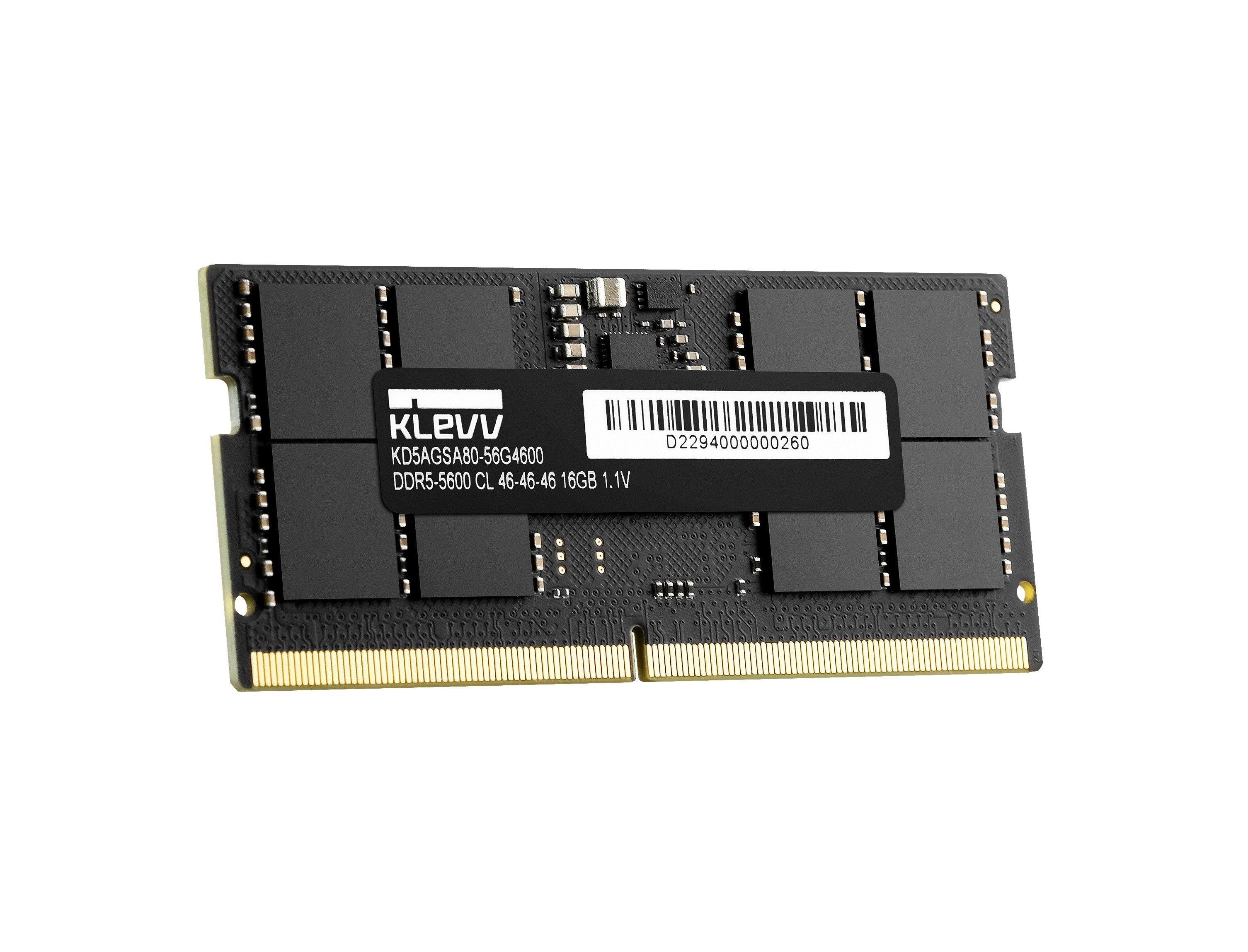 Memoria Klevv 16 Gb 1x16gb Ddr5-Ram So-Dimm Pc5600 Cl46