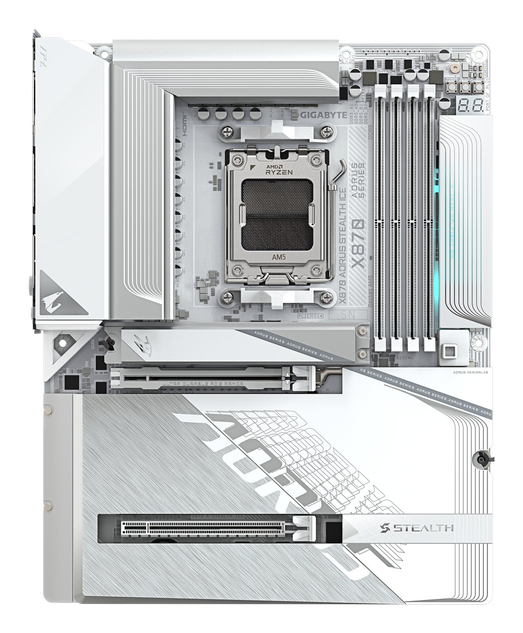 EAN 4719331873097 - GIGABYTE X870 AORUS STEALTH ICE AMD X870 Zócalo AM5 ATX imagen 2