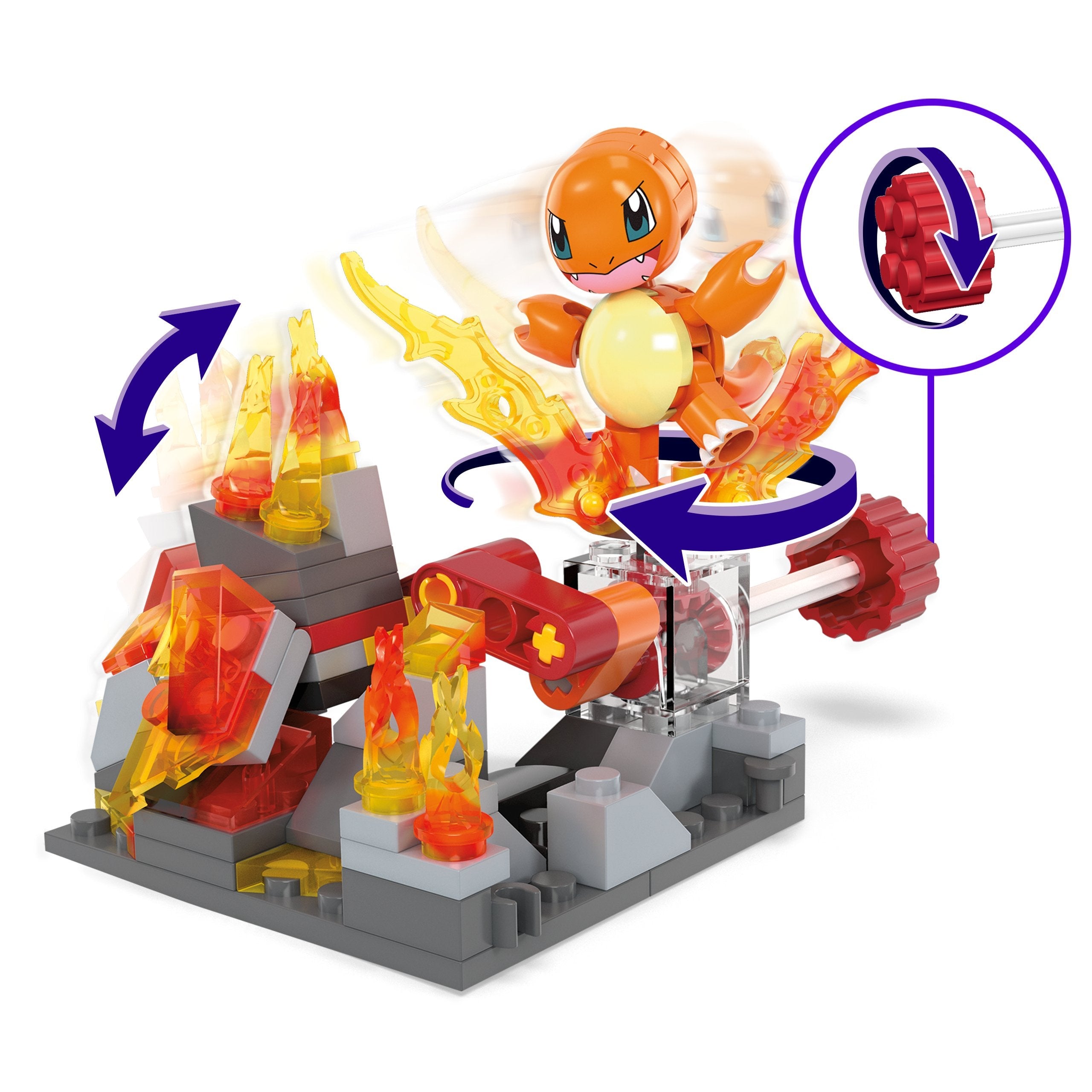Mattel Mega Pokémon Glumandas Feurige Drehung Hth86