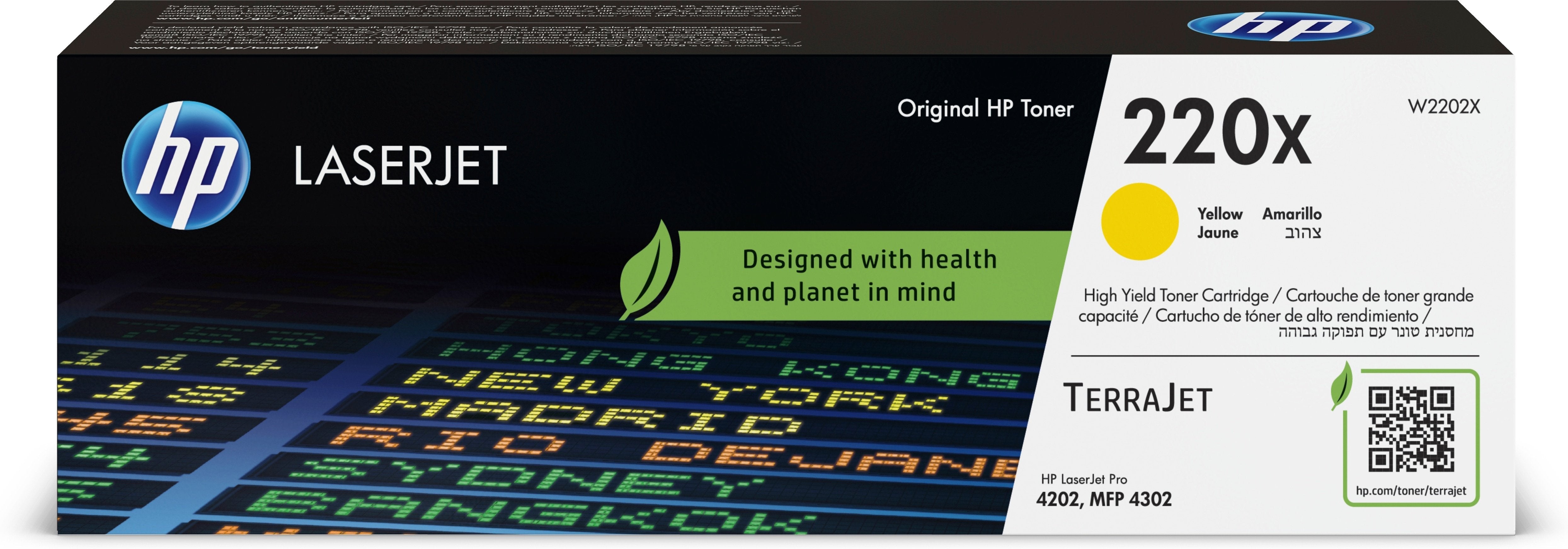 Hp Toner Original 220x Amarillo W2202x