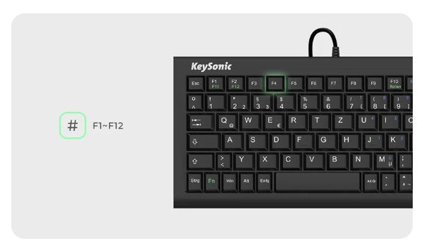 Keyboard Keysonic, Super-Mini, Softskin, Usb, Uk