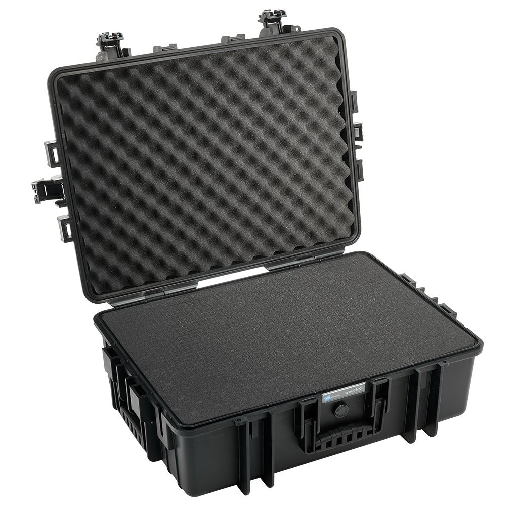 B&W Tipo 6500, Case Negro, Isportación De Espuma En Forma De Dados, Removible 6500/B/Si