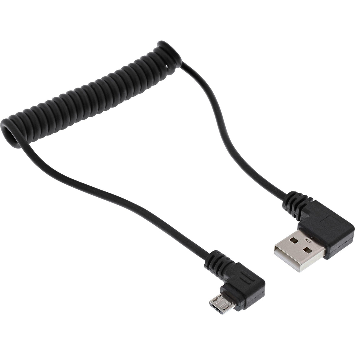 Cargador Inline Usb Dual+ Kfz Con Cable En Espiral De 1 M