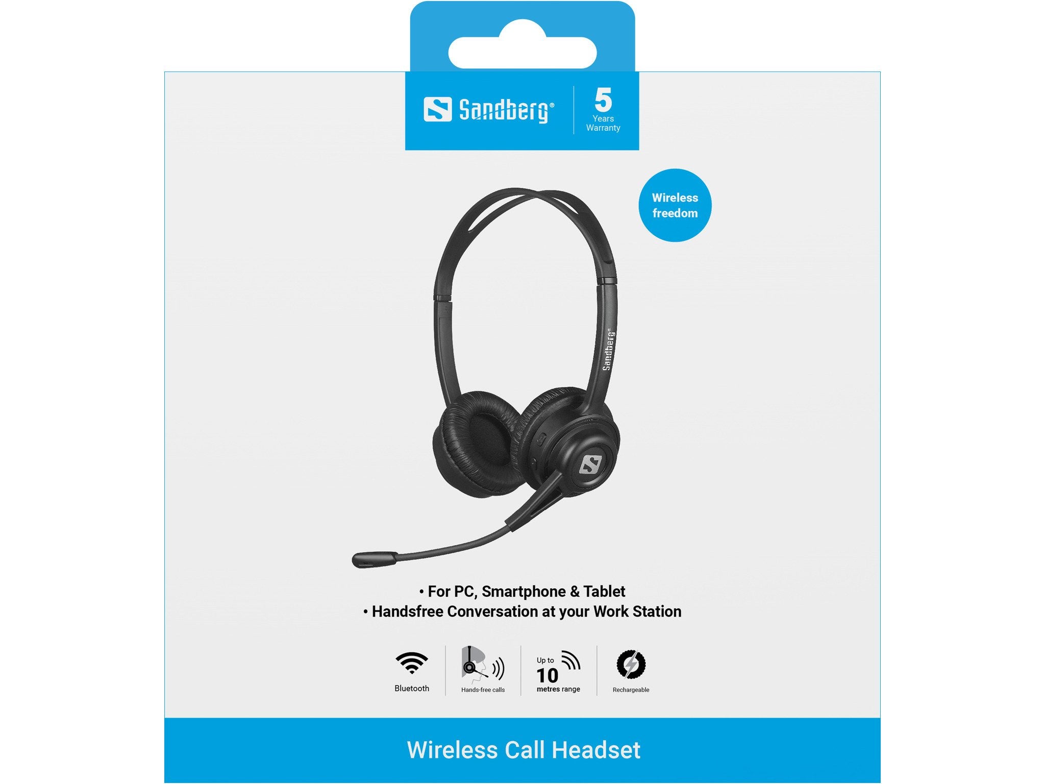 EAN 5705730126437 - Sandberg 126-43 auricular y casco Auriculares Inalámbrico Diadema Música/uso diario Bluetooth Negro imagen 5