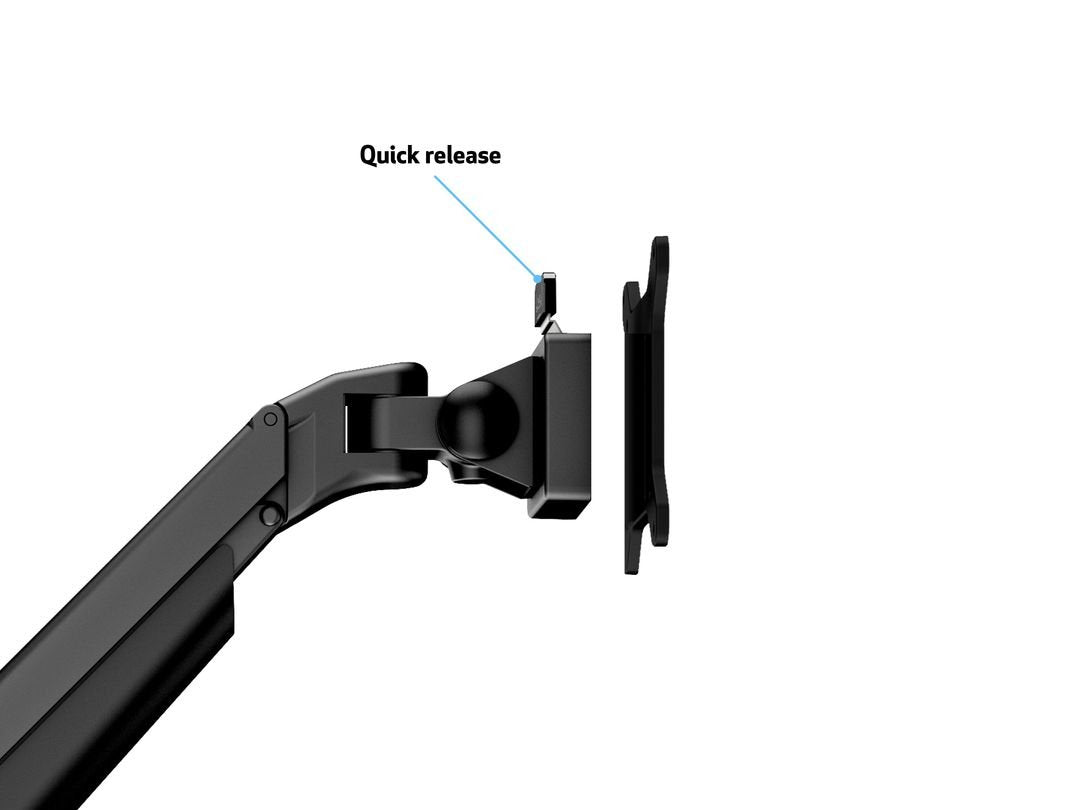 Multibrackets 9369 Soporte Para Monitor 81,3 Cm (32") Escritorio Negro