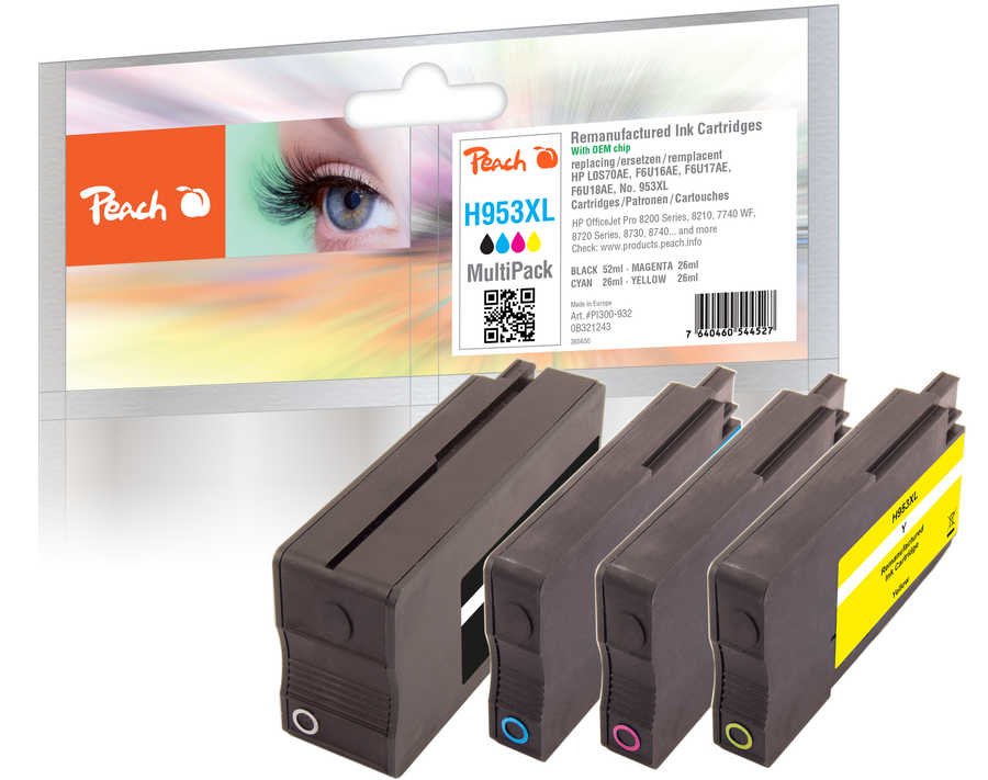 Peach Cartucho Hp Nr.953xl Multipack Rem,Oem,Kom