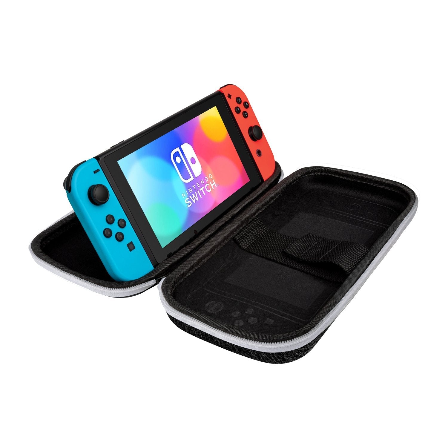 EAN 0708056068745 - PDP Slim Deluxe: Black & White Funda protectora rígida Nintendo Negro, Blanco imagen 9