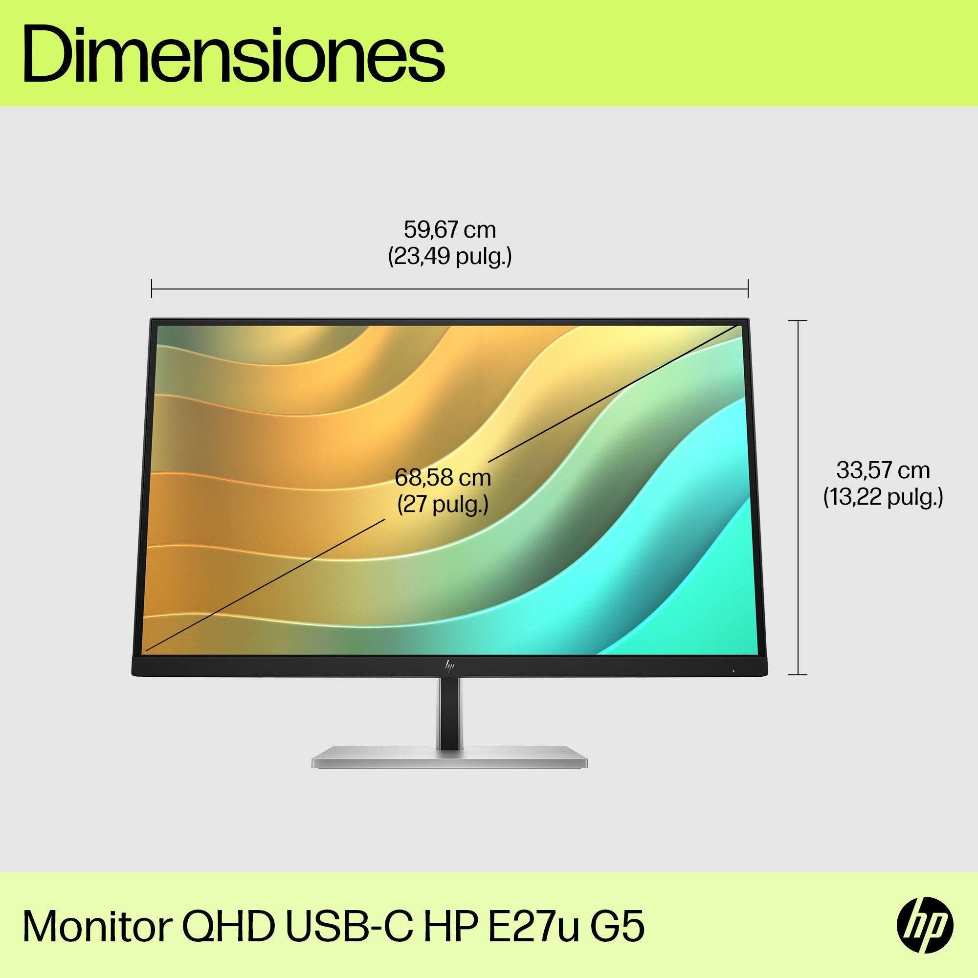 EAN 5715063342954 - HP E27u G5 QHD USB-C Monitor pantalla para PC 68,6 cm (27") 2560 x 1440 Pixeles Quad HD LCD imagen 5