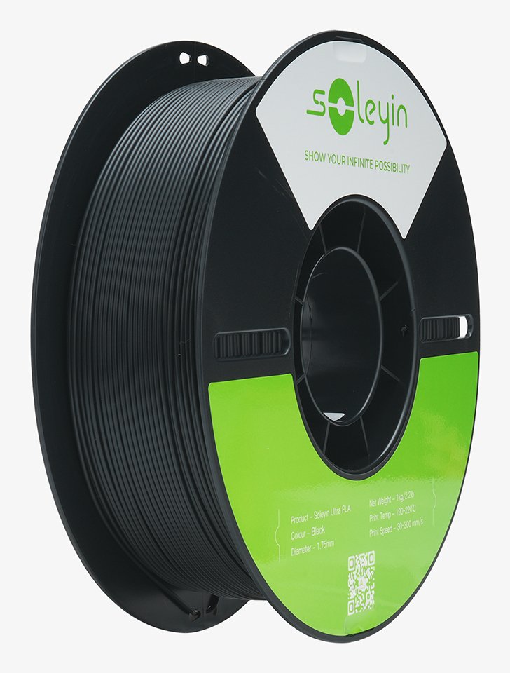Soleyin Ultra Pla 1,75mm Negro 1kg
