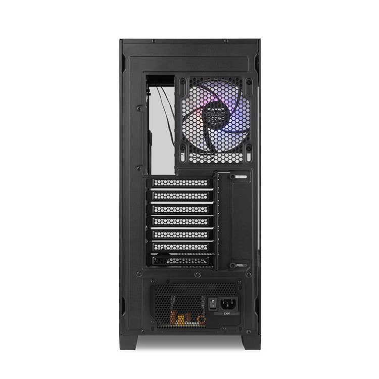 Caja Nox Hummer Ether Atx Semitorre Cristal Curvo Negro