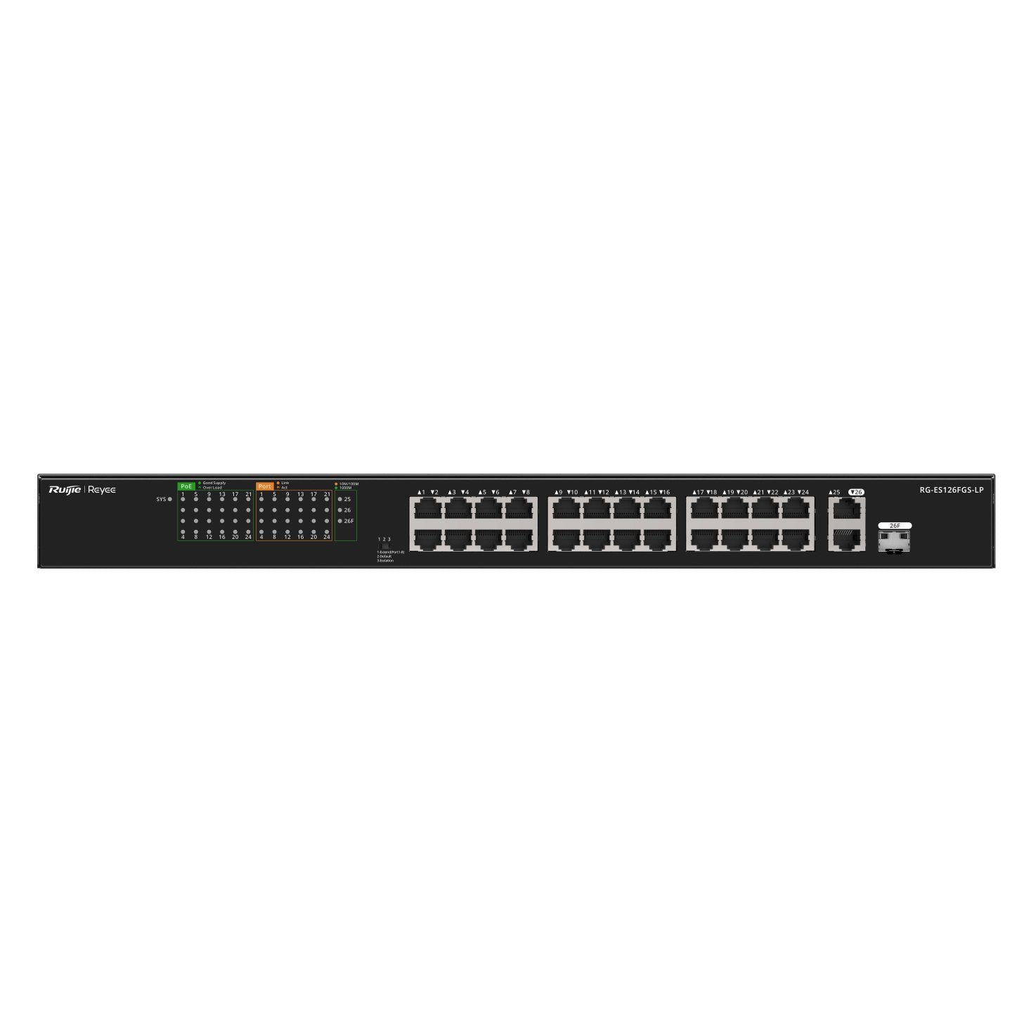 Switch Ruijie Unmanaged 24 Rj45 Poe 1 Sfp Combo