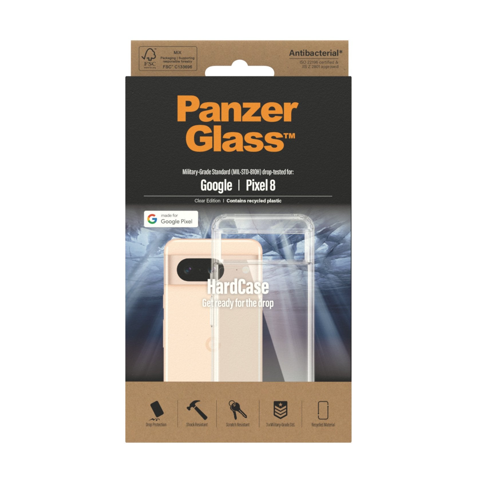 EAN 5711724004384 - PanzerGlass ® HardCase Transparent Google Pixel 8 funda para teléfono móvil Transparente imagen 3