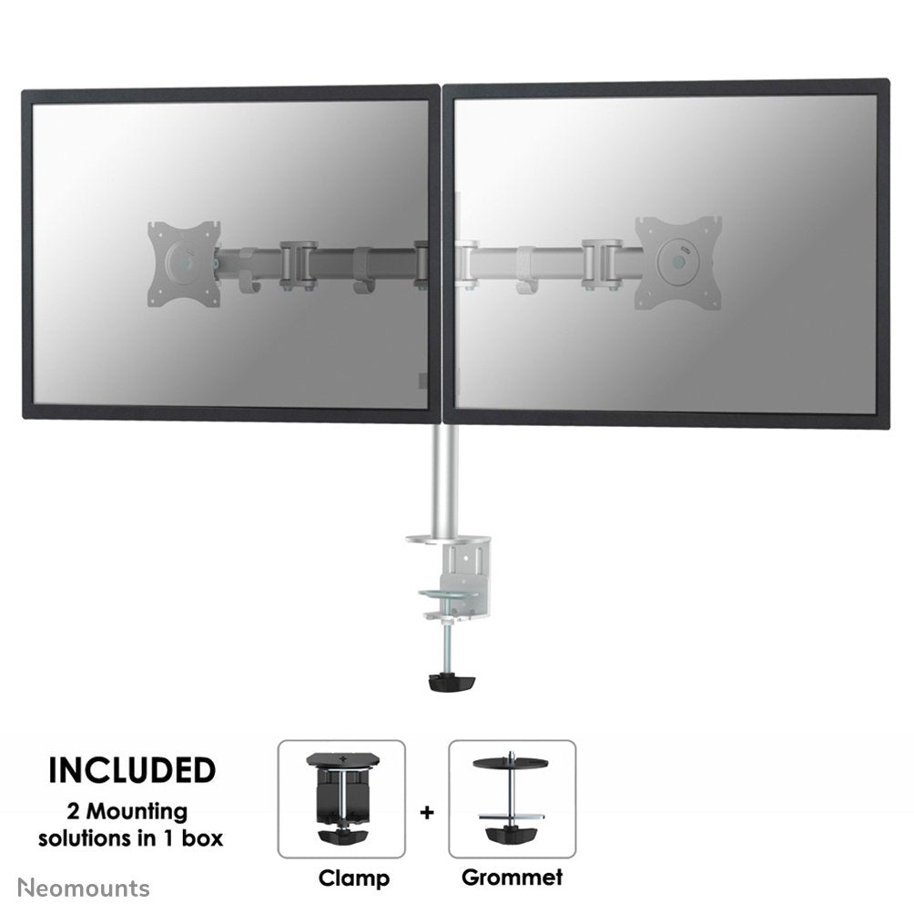 Monitor Acc Desk Mount 10-27"/Nm-D135dsilver Neomounts