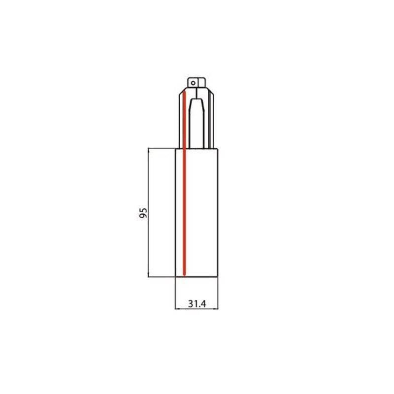 Brumberg 87167070 Endeinspeisung Onetrack Dali  Schaltbar, Weiss