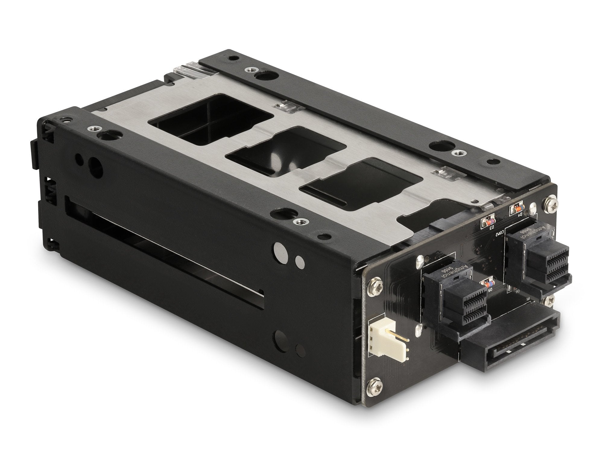 Delock 47011 Panel Bahía Disco Duro 2x 2,5" U.2 Nvme Ssd Con 5.25 Rahmen